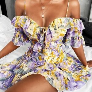 Floral Off-Shoulder Dress